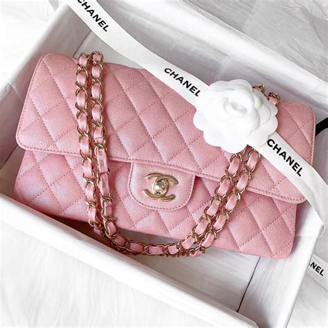 light pink mini chanel bag|pink iridescent Chanel bag.